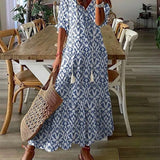 Luna | Midi jurk in ongedwongen boho-stijl