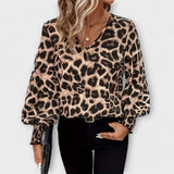Sara - Stijlvolle Blouse met Luipaardprint