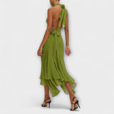 Elodie - Chic asymmetrische Maxikleid