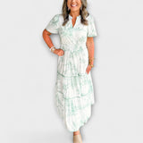 Eliza - Tijdloos Toile Maxi-Jurk