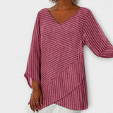 Penelope - Gestreept Drapé Top