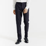 Slim fit kostuumbroeken - Marineblauw