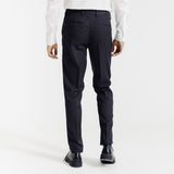 Slim fit kostuumbroeken - Marineblauw