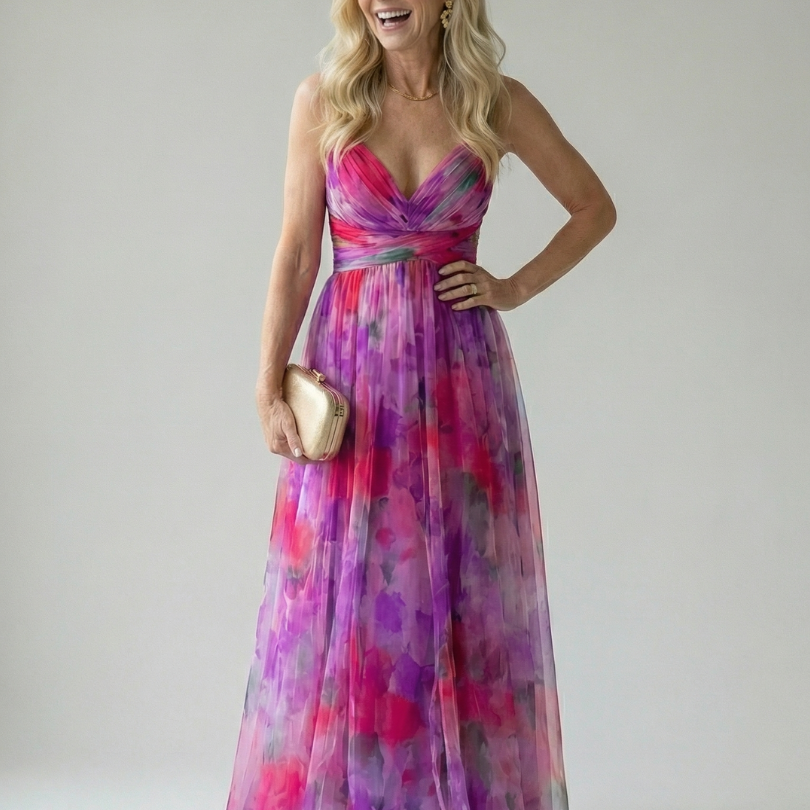 Isel | Soft Wrap Maxi Jurk