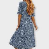 Paula - Elegant bloemenjurk van premium stof