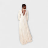 Elsa - Crème Maxi-Jurk van Allegory