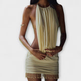 Kylie - Minidress van boterzacht stof