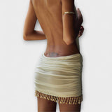 Kylie - Minidress van boterzacht stof
