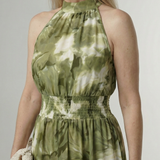Sylin | Geraffineerde Halter Midi Jurk