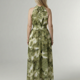 Sylin | Geraffineerde Halter Midi Jurk