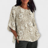 Hazel - Top met Vintage-print