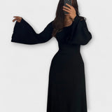 Jocelyn - Stijlvolle Tricot Jurk met Taille Detail