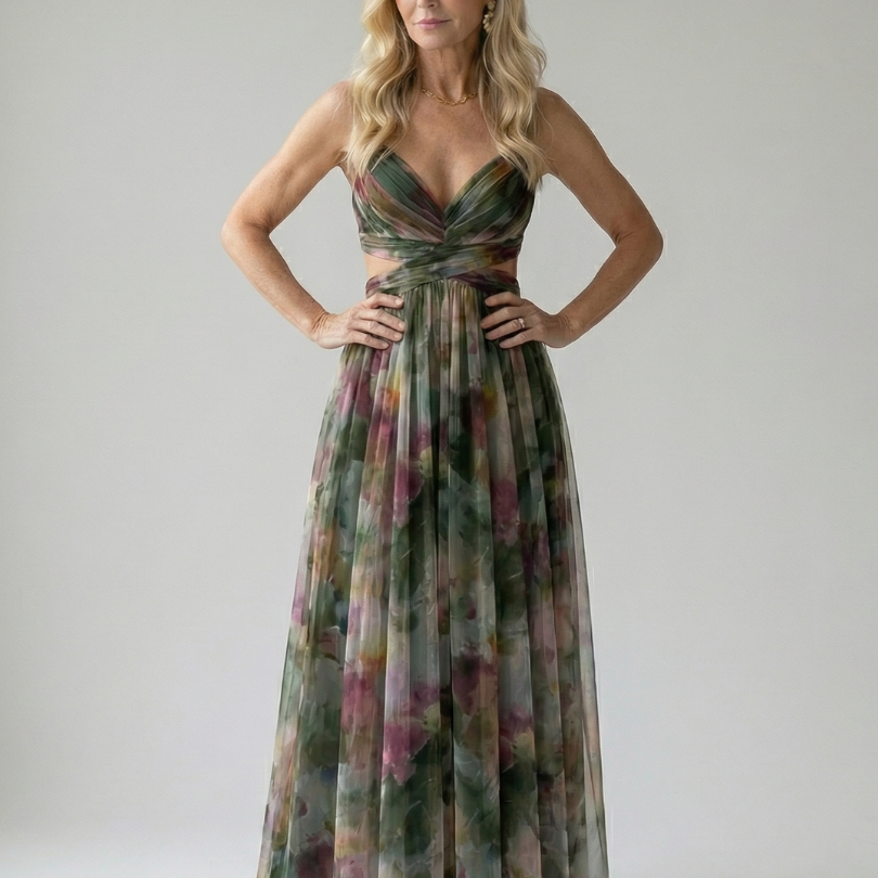 Isel | Soft Wrap Maxi Jurk
