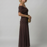 Calen | Off-Shoulder Midi-Jurk