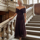 Calen | Off-Shoulder Midi-Jurk