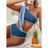 Marit | Hoge Taille One Shoulder Bikini