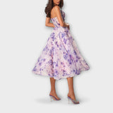 Elegante Chiffon Midi-jurk