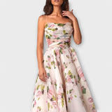 Elegante Chiffon Midi-jurk
