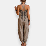 Emma™ | Ruimvallende Boho Jumpsuit met Borduurdetail