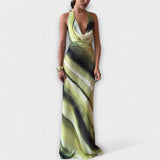 Klassieke Tie-Dye Gradient Maxi Jurk