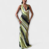 Klassieke Tie-Dye Gradient Maxi Jurk