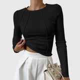 Rozminda - Comfortabele Lange Mouwen Shirt
