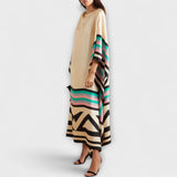 Elenora - Losvallende geometrische kaftan