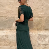 Luisa | Elegante lange feestjurk met V-hals