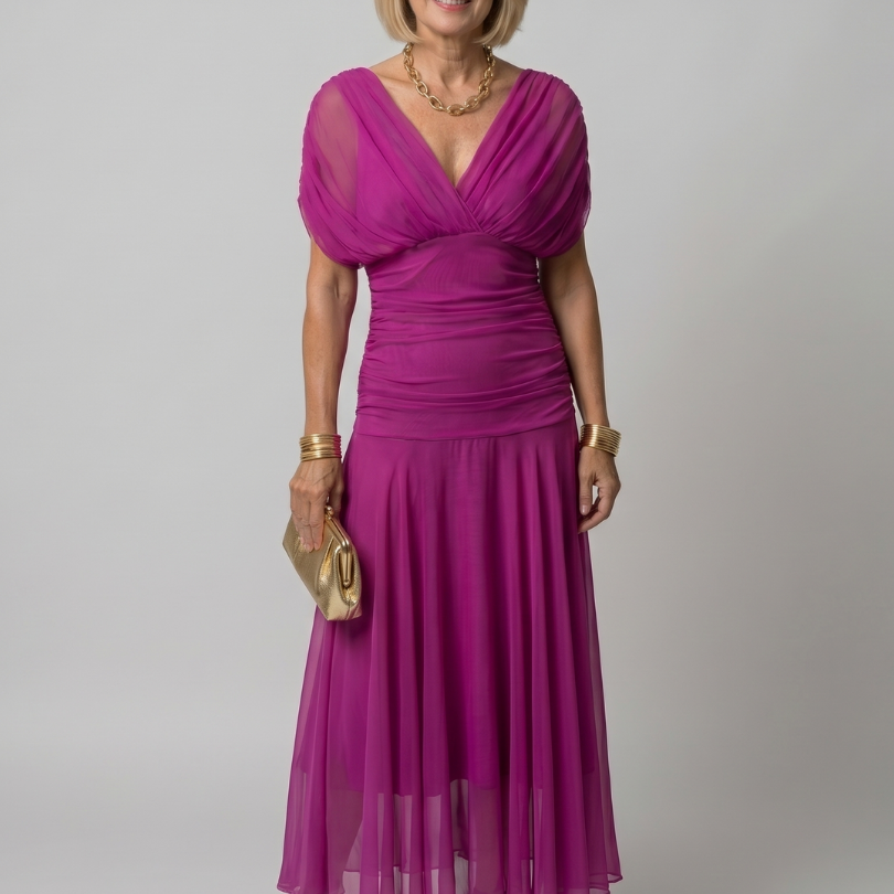 Calen | Off-Shoulder Midi-Jurk