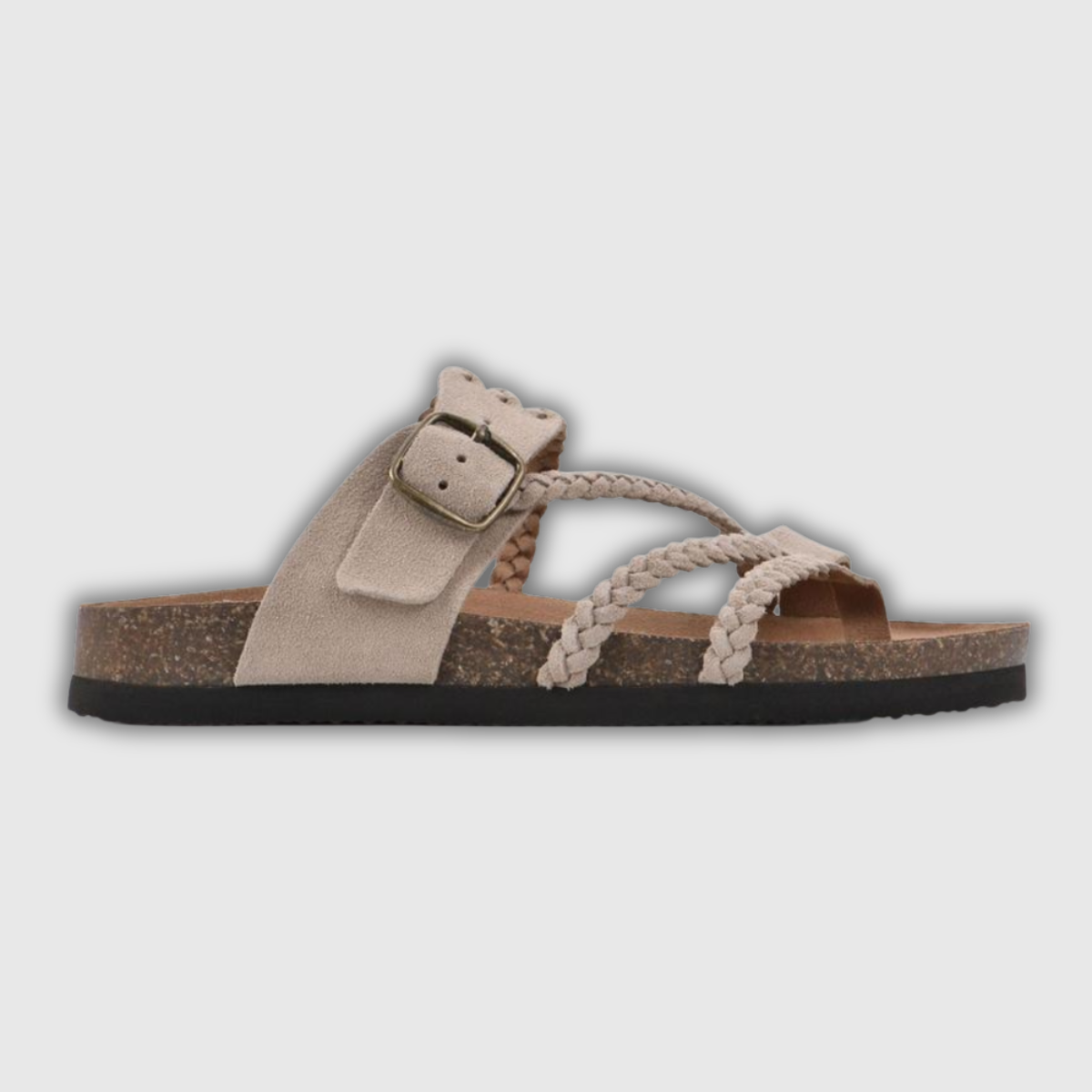 Jose | Gevlochten Kurksandalen