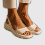 Marcela | Slingback sleehak sandaal met comfortabele plateauzool