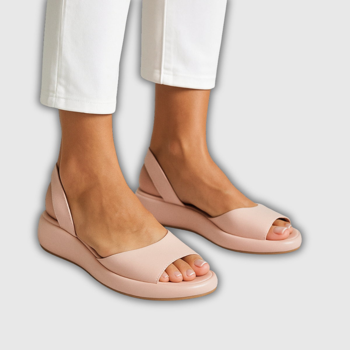 Marcela | Slingback sleehak sandaal met comfortabele plateauzool