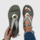 Luna | Kustsandalen met sierring