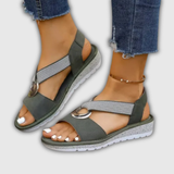 Luna | Kustsandalen met sierring