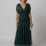 Calen | Off-Shoulder Midi-Jurk