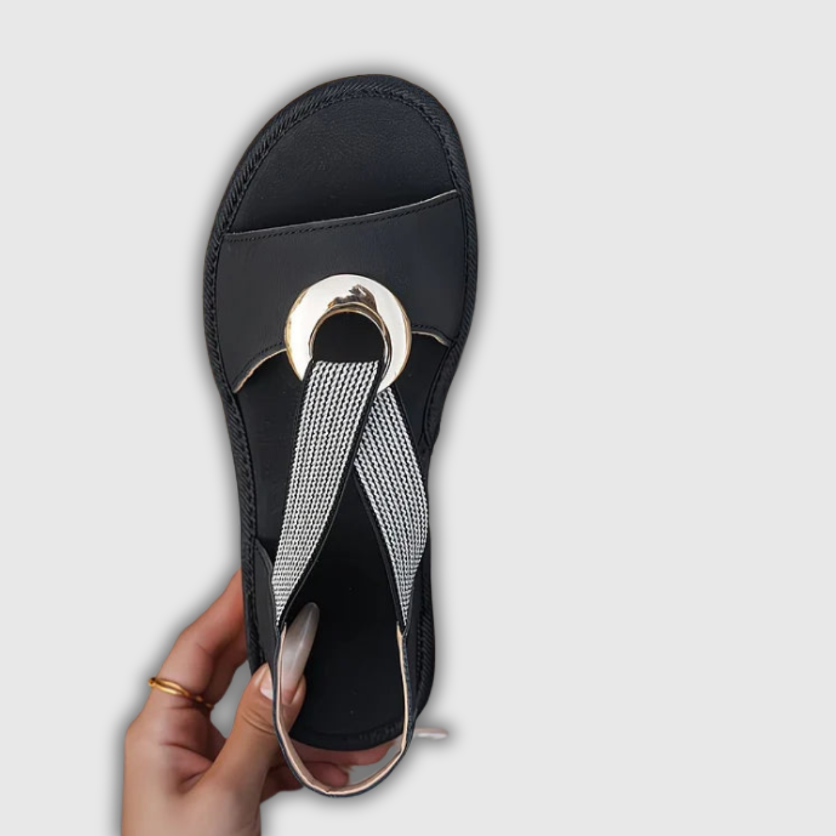 Luna | Kustsandalen met sierring