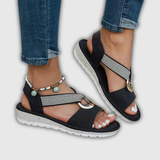 Luna | Kustsandalen met sierring