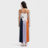 Zomer - Stylish Colorblock-jurk met trendy franjes