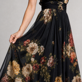 Sior | Bloemen Halter-Neck Midi-Jurk