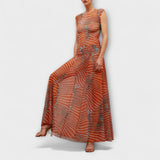 Phoenix - Schimmerende Golven-Mesh-Bodysuit