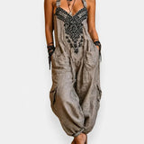 Emma™ | Ruimvallende Boho Jumpsuit met Borduurdetail
