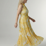 Sylin | Geraffineerde Halter Midi Jurk