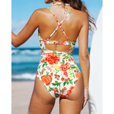 Britt | Boho Badpak met Diepe V-hals