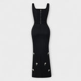 Avalon - Zwart Parel Zipper Top en Rok Ensemble