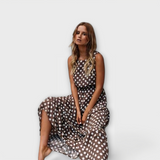 Wilhelmina | Polka Dot Midi Jurk