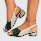 Gloria | Bicolor orthopedische slingback sandaal