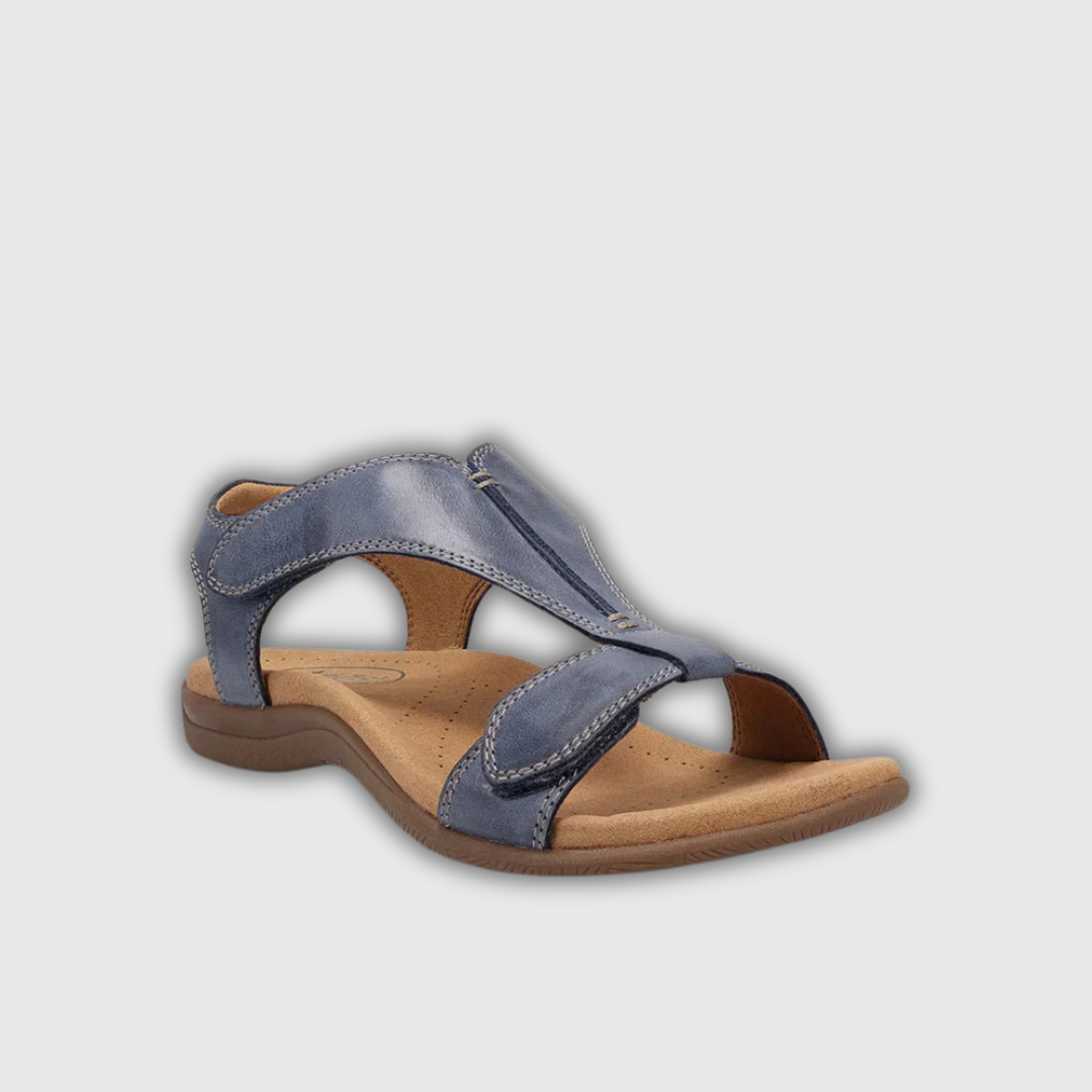 Lara | Leren sandalen met verstelbare sluiting en anatomisch voetbed