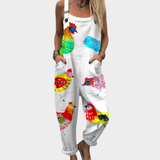 Comfortabele Bedrukte Jumpsuit