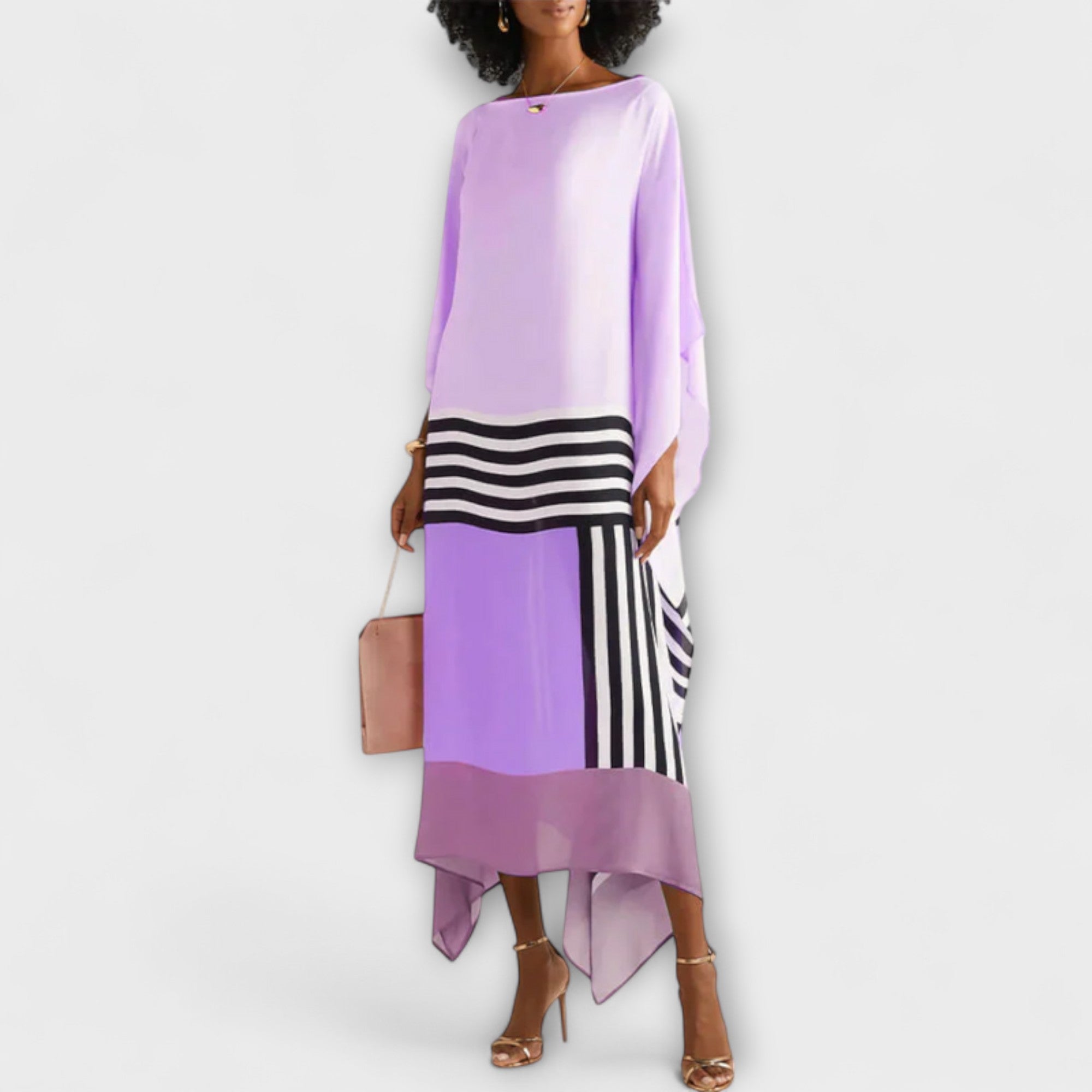 Elenora - Losvallende geometrische kaftan