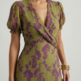 Virel | Ontspannen Bloemendesign Midi-jurk